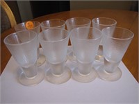 Lot of 8 Handmade Norsk Liquor Glasses