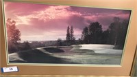 Custom framed Golf photograph 34” x 23”