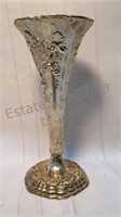 Vintage Silver plated Trumpet Vase
