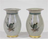 Royal Copenhagen Porcelain Vases - Pair