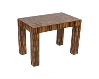 Faux Eel Skin End Table
