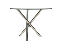 Chrome and Glass Kitchen Table