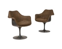 Knoll Tulip Swivel Chairs - Signed - Pair