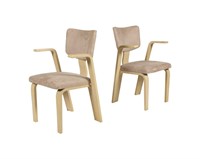 Thonet Style Bentwood Arm Chair - Pair