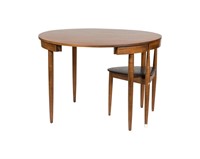 Hans Olsen for Frem Rojle Table and Single Chair