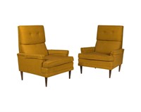 Pair Mid Century Lounge Chairs