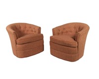 Huffman Koos Swivel Tub Chairs - Pair