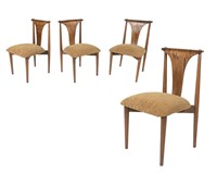 Laminated Rosewood Kitchen Chairs - Set of Four