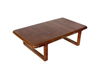 Danish Teak Woodblock Coffee Table