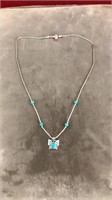 Beautiful sterling turquoise necklace