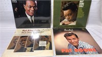 4 Vintage albums, Nat King Cole and Pat Boone