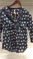 Lauren Conrad women's size medium blouse flower