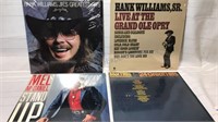 4 Vintage LPs, Hank Williams Jr Greatest