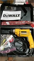 DeWalt 3/8 inch electric drill with accessories