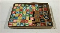 Vintage toy blocks