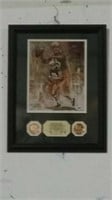 Signed Bart Starr commemorative picture