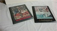 Michael Jordan and Walter Payton signed pictures