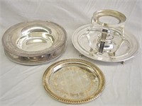 8 pcs. Silver Plate Table & Serving Ware