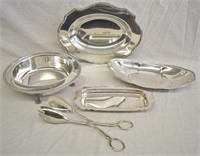 5 pcs. Silver Plate Serving Ware