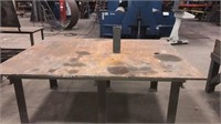 5' wide x 7' long heavy duty work table