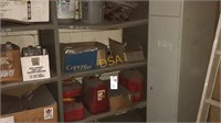 4 - shelves of miscellaneous supplies and gas cans