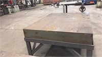 5' wide x 6' long heavy duty work table