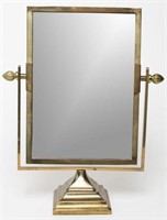 Vintage Brass Vanity Mirror, c. 1940s