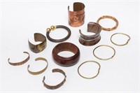 Brass, Copper, Wood & More Woman's Bracelets, 11