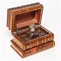 French "Stacked Books" Small Tantalus Set