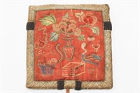 Chinese Qing Dynasty Embroidered Silk Coin Purse