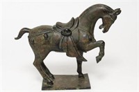 Chinese Bronze Horse Figure, Tang Dynasty-Manner