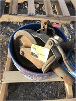 Bucket of Scaffold Wheels & Parts