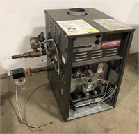 RBI spectrum series propane water heater.  Model