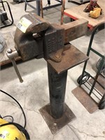 Morgan Chicago bench vice on steel stand