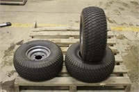 (3) 18"x7.50-8 Premium Tires on 4-Hole Rims Unused