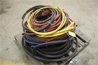 Pallet of Assorted Size Hydraulic & Air Hoses