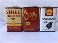 3 x Shell handy oilers