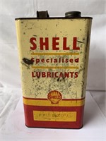 Shell 1 gallon oil tin