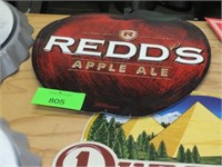 RED'S APPLE ALE SIGN 18" X 18"