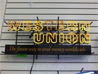 WESTERN UNION NEON SIGN