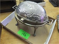 SILVER WARMING DISH