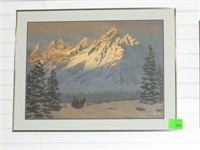 PRINT QUINTEN GREGORY MOUNTAINS #45/95 - OUTSIDE F