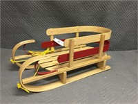 Childs Wooden Sleigh - Made In Canada