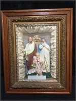 Wood Framed Religious Depictation