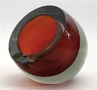 Murano Cenedese Sommerso Art Glass Orb
