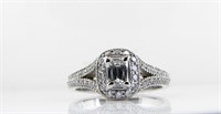 Platinum Christopher Design Diamond Ring