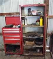 Napa tool box, saddle bags, five tier garage