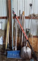 (14) Yard tools including various shovels and