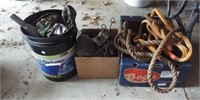 Funnel, tow rope, barn rope, fishing sinkers,