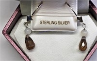Sterling Silver Smokey Quartz Earrings